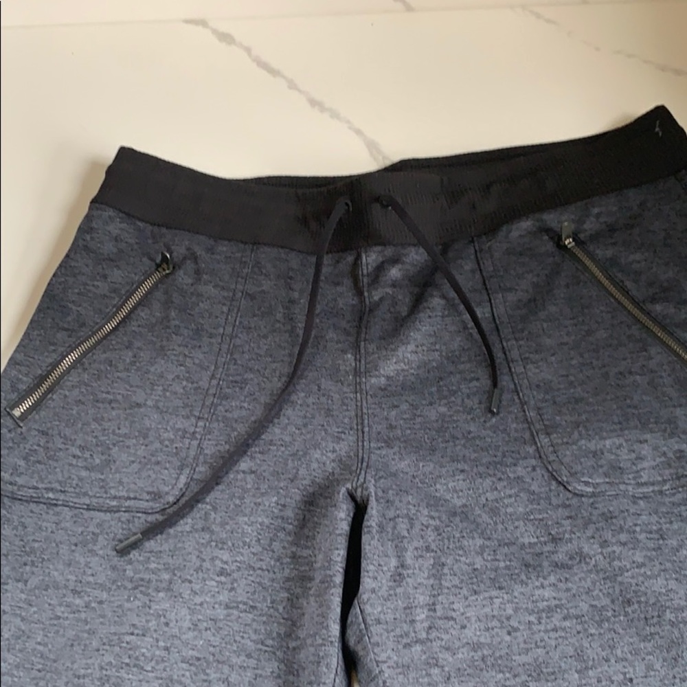 Athleta sweatpants size L, definitely could fit an XL.